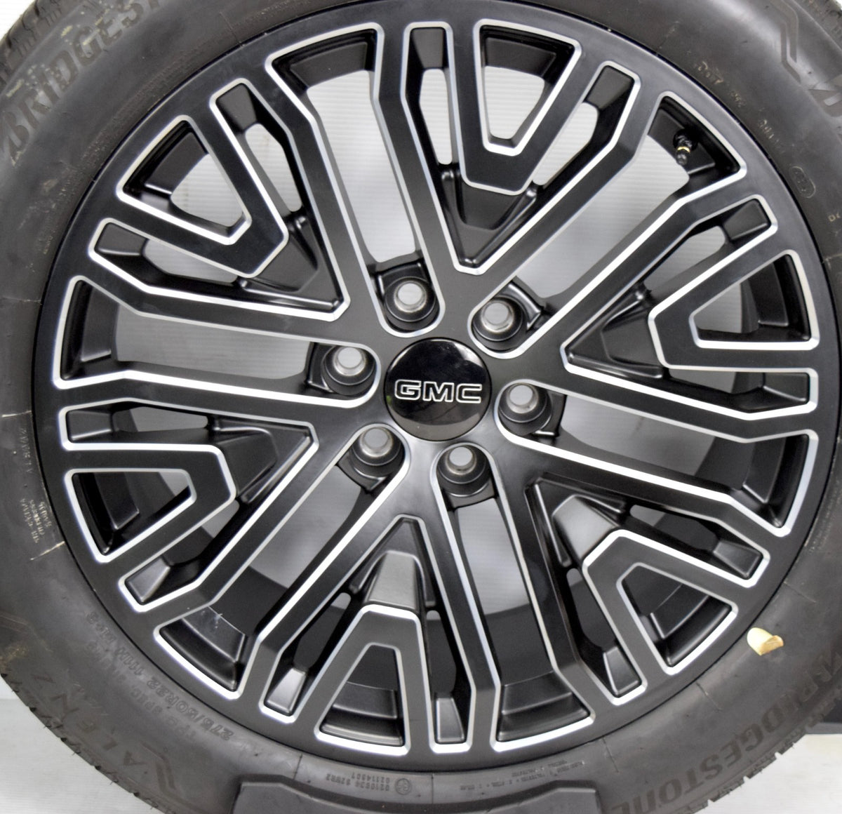 22" Chevy Silverado Tahoe Replica Gloss Satin Black Milled Wheels Rims Tires