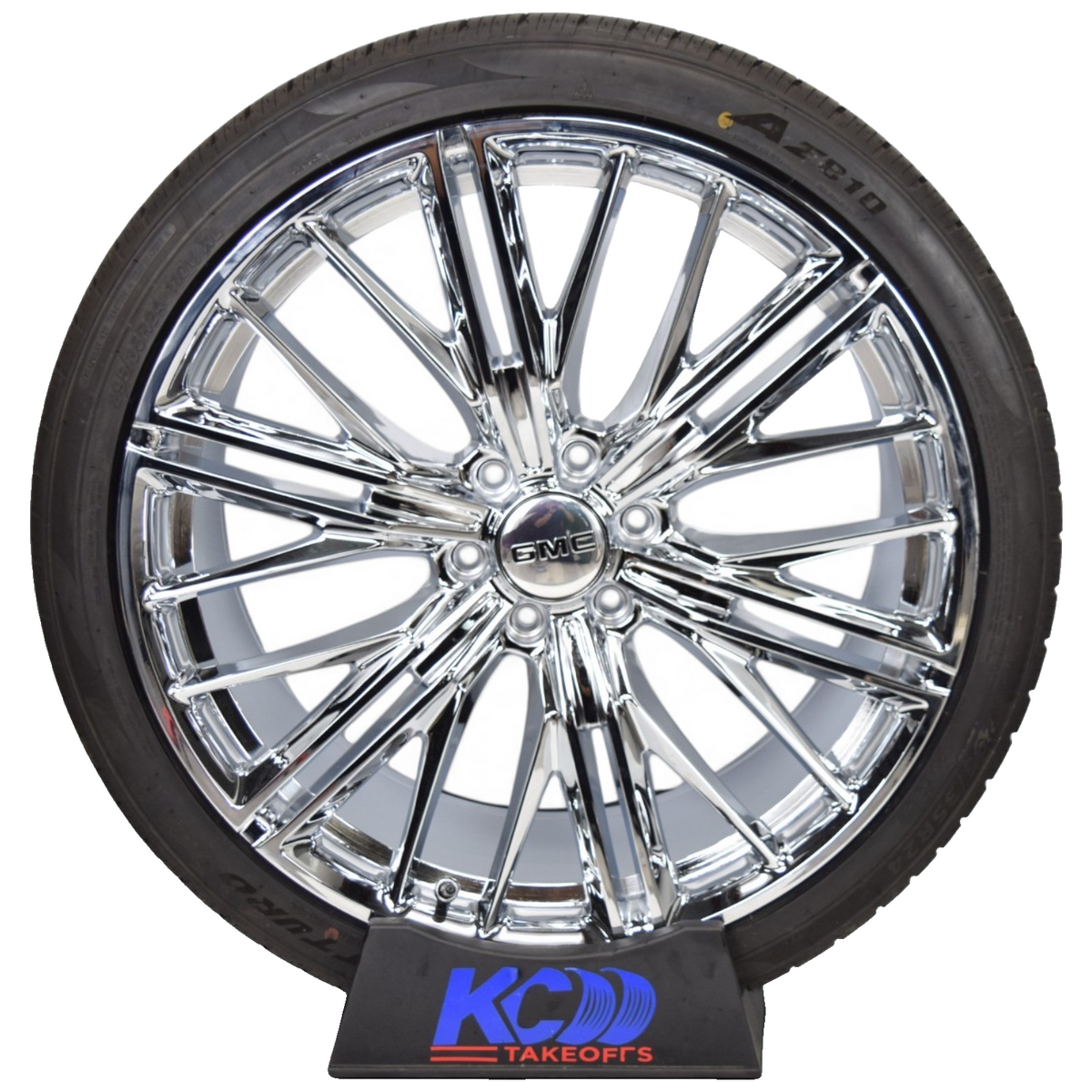 24" GMC Sierra Yukon Chrome ZL1 Replica Wheels Rims Tires Atturo AZ810