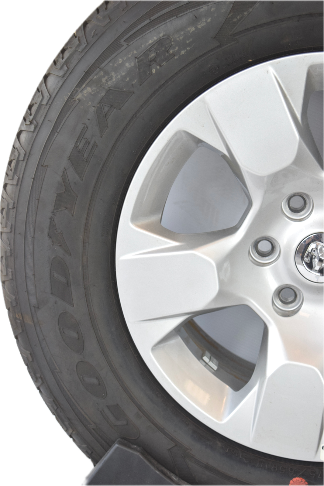 18" RAM OEM 1500 Silver Wheels Rims Tires Goodyear 275/65R18