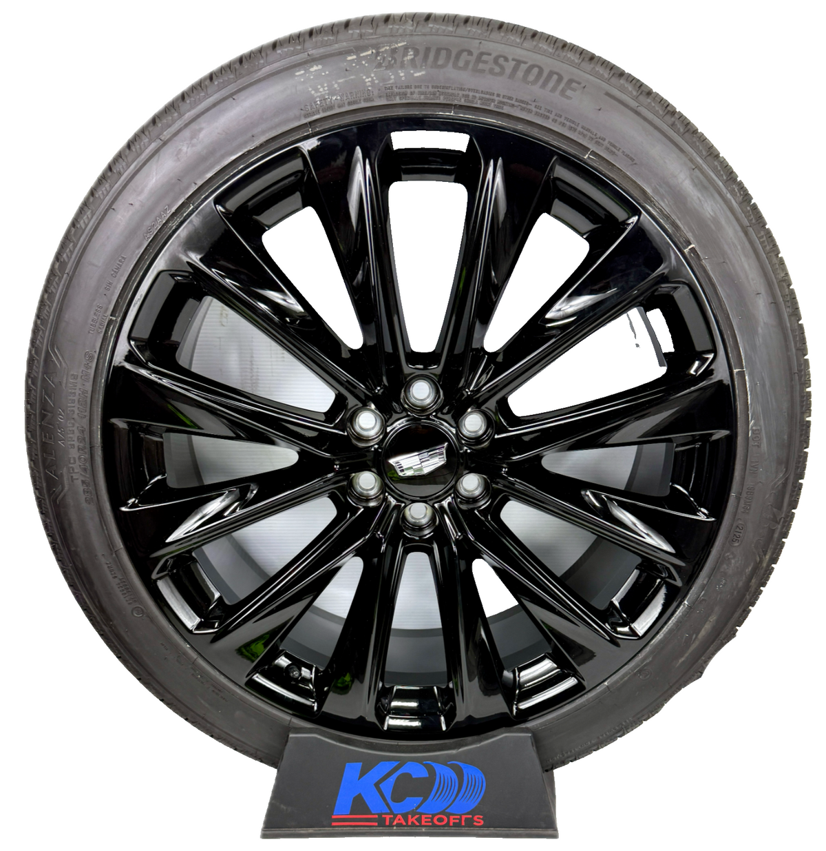 24" Cadillac Escalade V Onyx  Yukon Tahoe Black OEM wheels rims tires