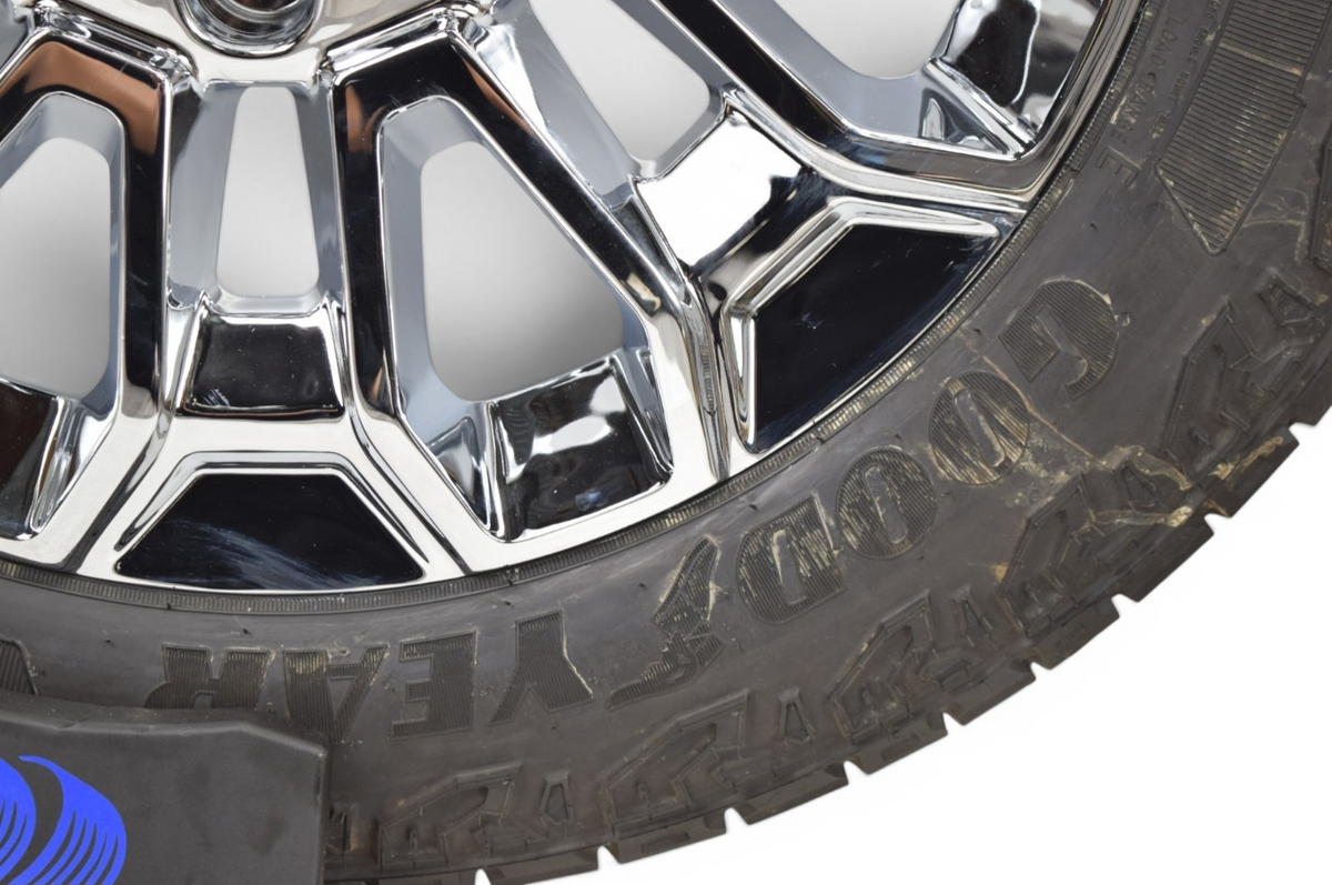 4 NEW 22” REPLICA Chrome GMC Sierra 2500 3500 Wheels Rims Tires GDY LT265/60R22