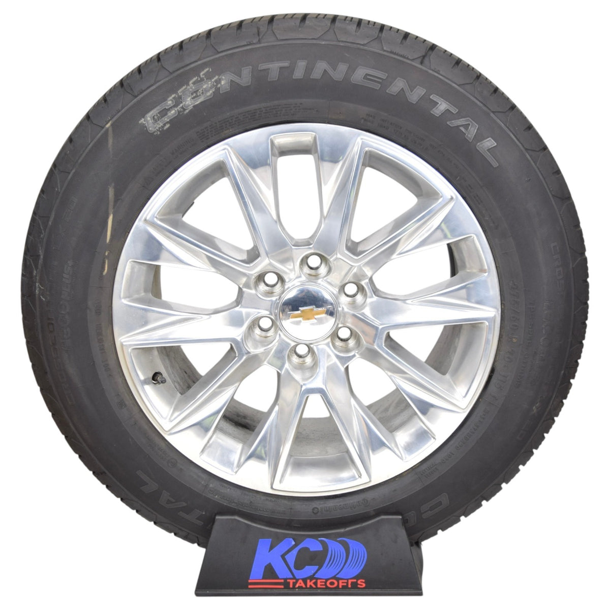 20" OEM Chevy Silverado Tahoe LTZ 5920 Polished Wheels Rims Tires Yukon Set 4