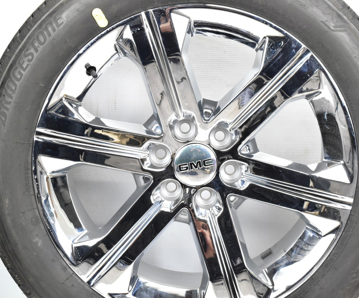 22" GMC Sierra Yukon Factory OEM Chrome 6 Spoke Wheels Rims Tires