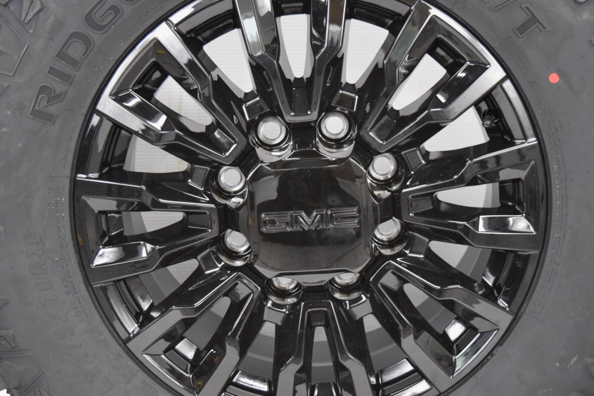 4 NEW 18” OEM  ALASKAN Gloss Black Wheels Rims GMC  Sierra 2500 3500 2025