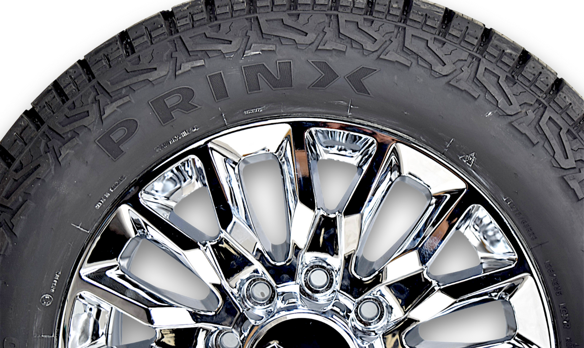 20" GMC Sierra HD 2500 3500 Chrome Replica Wheels Rims Tires Prinx A/T