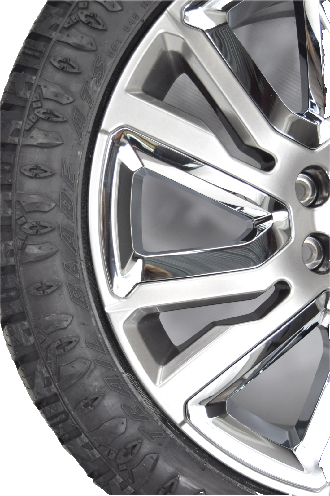 22" GMC Sierra Yukon Denali OEM Silver and Chrome Rims Wheels Tires 23377419 ATS