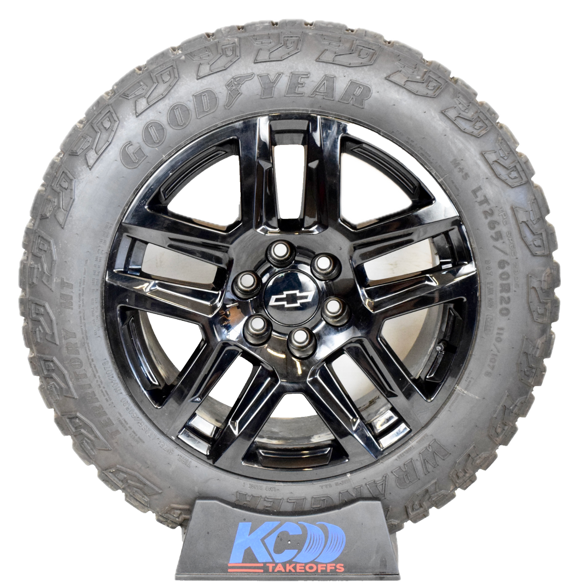 20" NEW CHEVY SILVERADO BLACK OEM TRAILBOSS WHEELS RIMS TIRES M/T TIRES