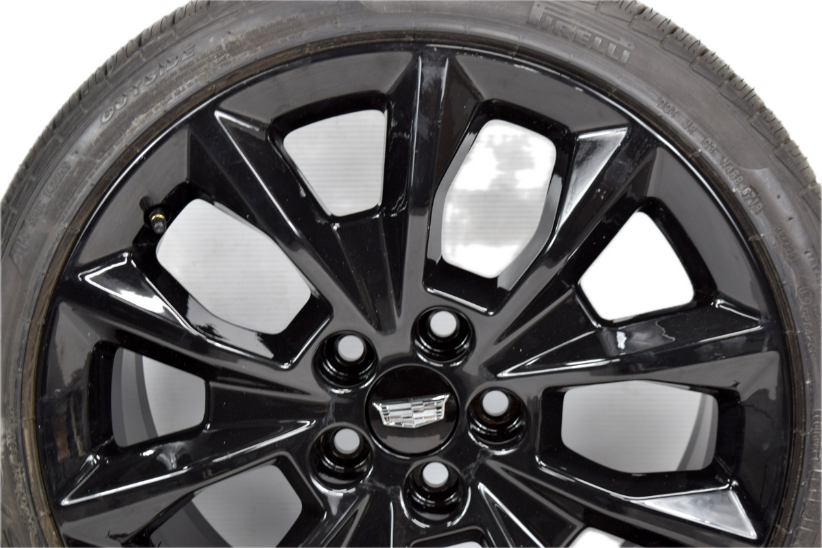 4 NEW 19" OEM Cadillac CTS Gloss Black Wheels Rims Tires 2014-2019 4751 RUN FLAT