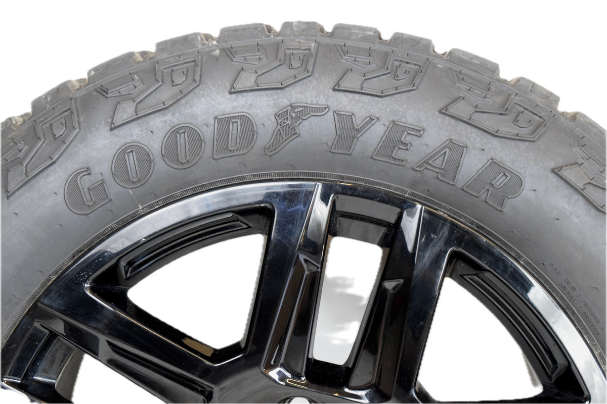 20" NEW CHEVY SILVERADO BLACK OEM TRAILBOSS WHEELS RIMS TIRES M/T TIRES