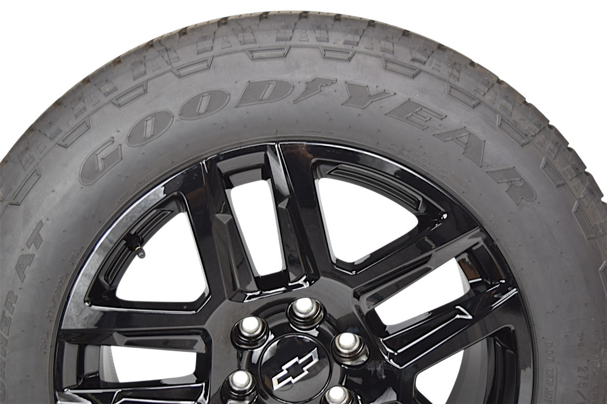 20" NEW CHEVY SILVERADO BLACK OEM TRAILBOSS WHEELS RIMS TIRES 2026