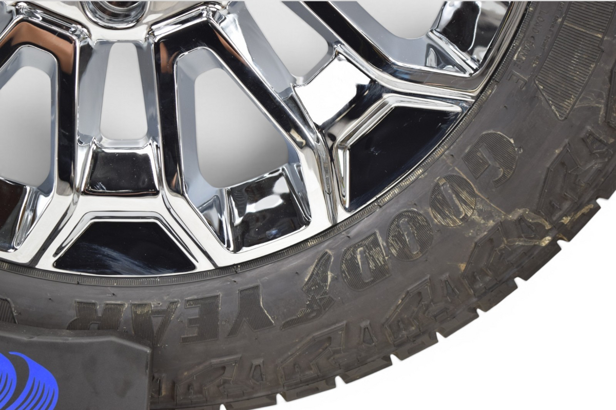 4 NEW 22” REPLICA Chrome Chevy Silverado 2500 3500 Wheels Rims Tires GDY