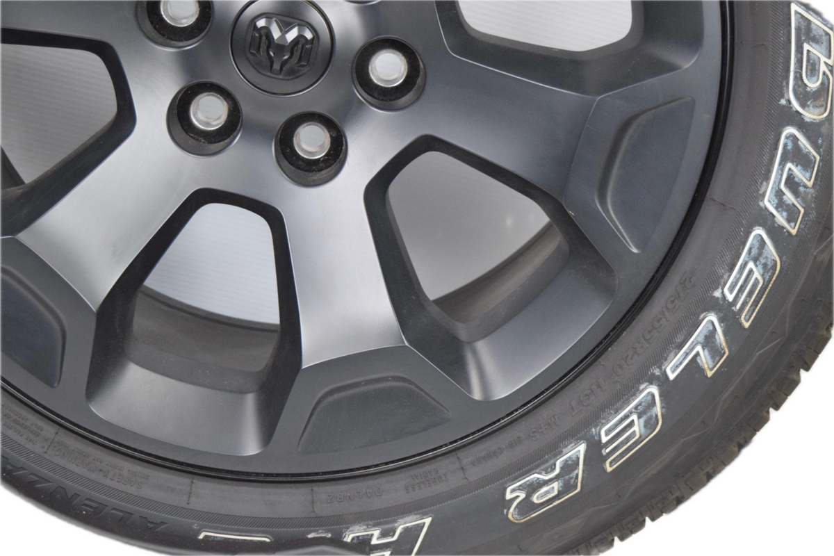 20" Dodge Ram 1500 Laramie Matte Black Factory OEM Wheels Rims Tires 275/55R20 S