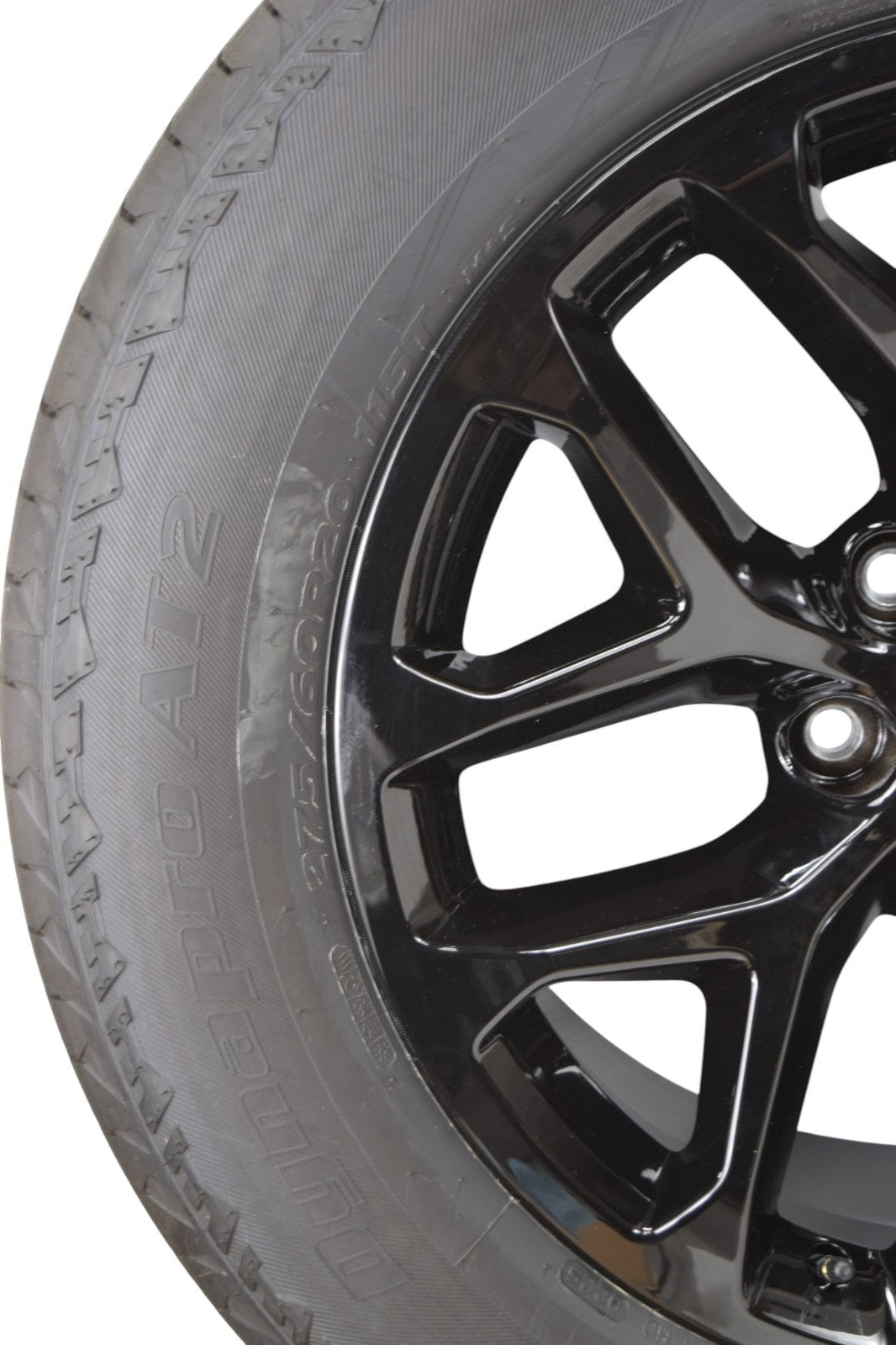 20" Chevy Silverado Tahoe Gloss Black Snowflake Wheels Rims Tires Hankook