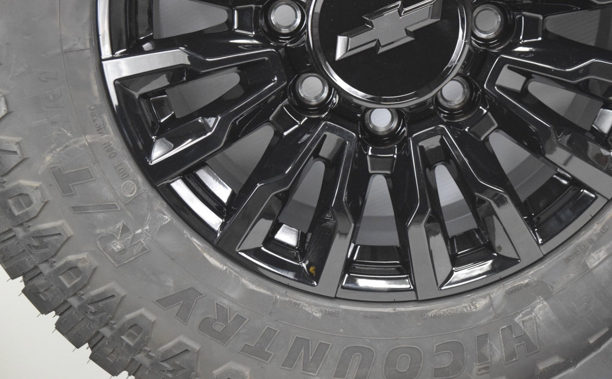4 NEW 18” OEM ALASKAN Gloss Black Wheels Rims Chevy Silverado 2500 3500 R/T