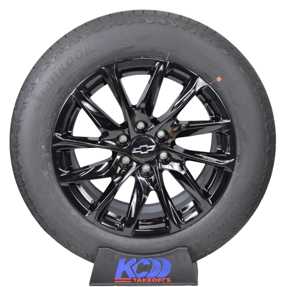 20" Chevy Silverado Tahoe Replica Wheels & Hankook Tires Gloss Black 6x139.7