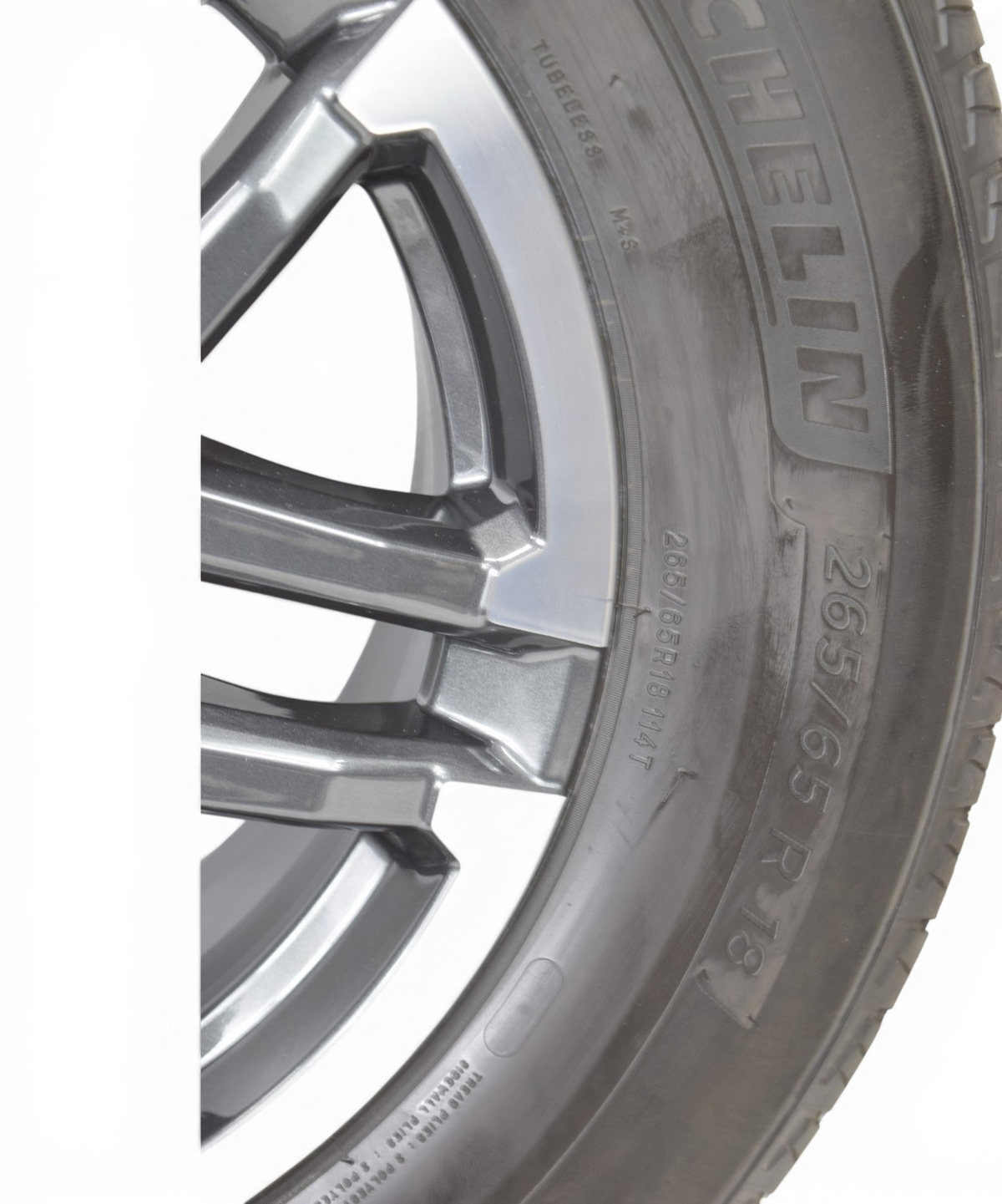 18" Toyota Tundra Sequoia 4Runner TRD OEM Gray Machin Wheels Rims Tires Michelin