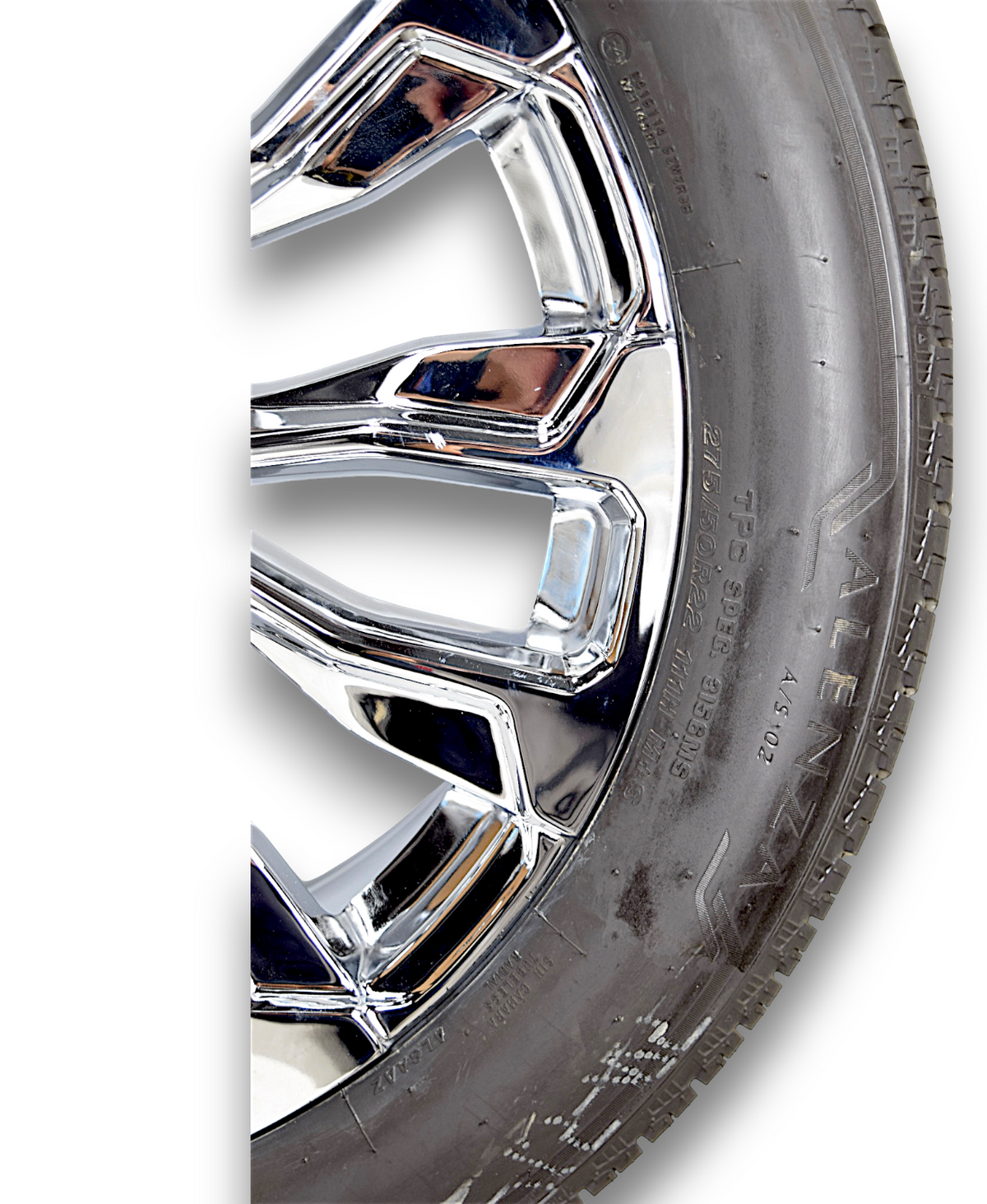22" Chevy Silverado Tahoe Denali Replica Chrome Wheels Tires 275/50R22