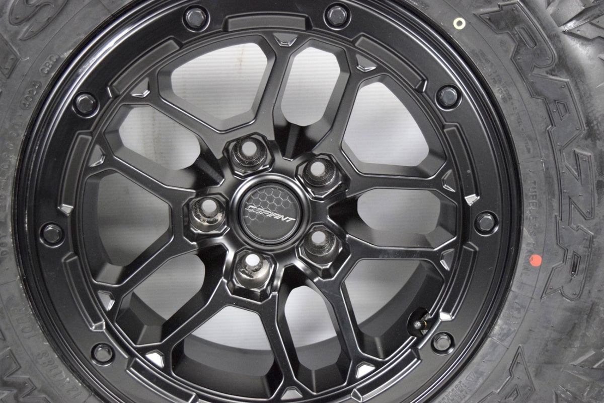 17" Jeep Wrangler Gladiator Black Wheels Rims Tires 2007-2025 33" SET OF 5