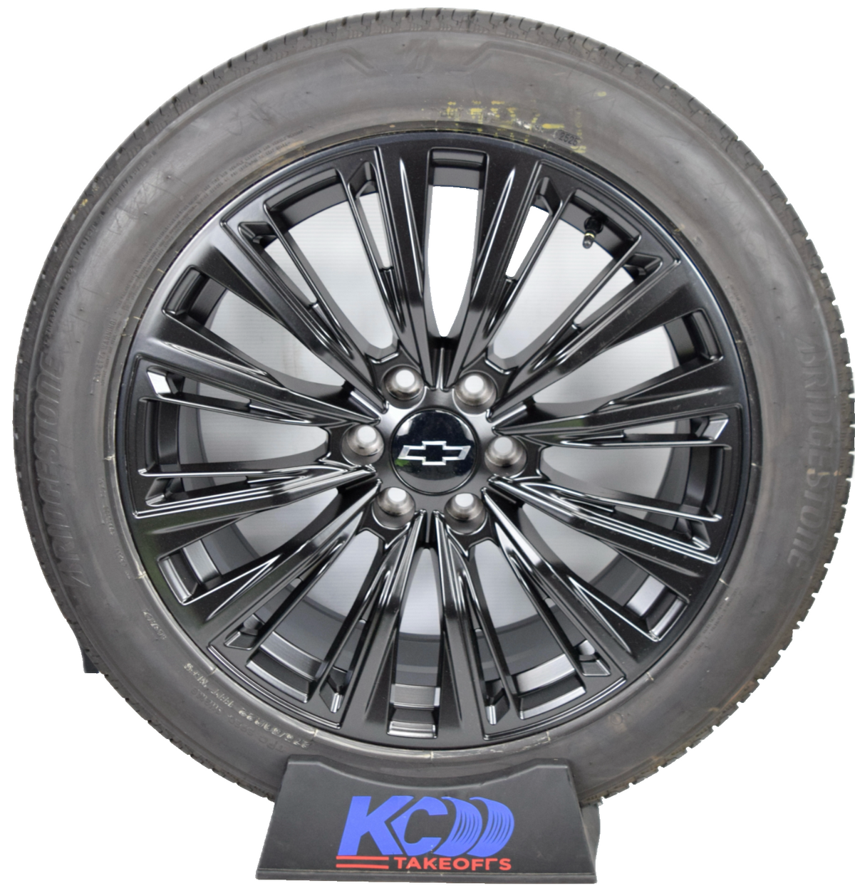 22" Chevy Silverado Tahoe GMC Yukon Replica Satin Black Wheels Rims Tires W/TPMS