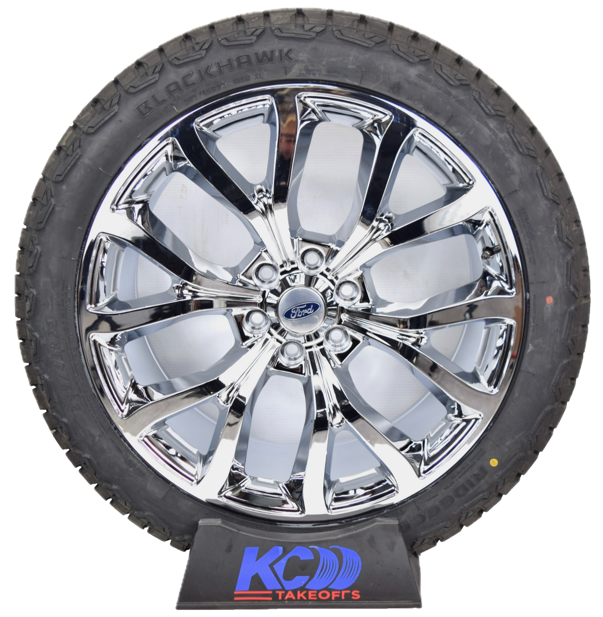 22" Ford F150 Replica Chrome Expedition Wheels Rims Tire F150 2004-2026 AT