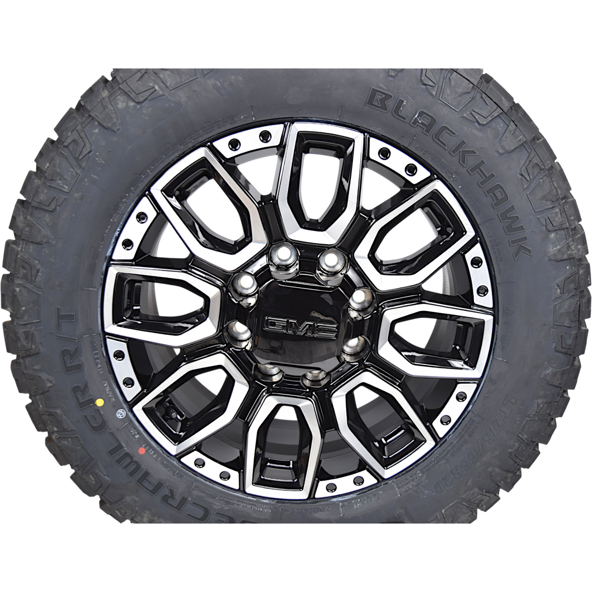 20" GMC Sierra 2500 HD 3500 HD OEM Machined Black Wheels Rims Tires R/T