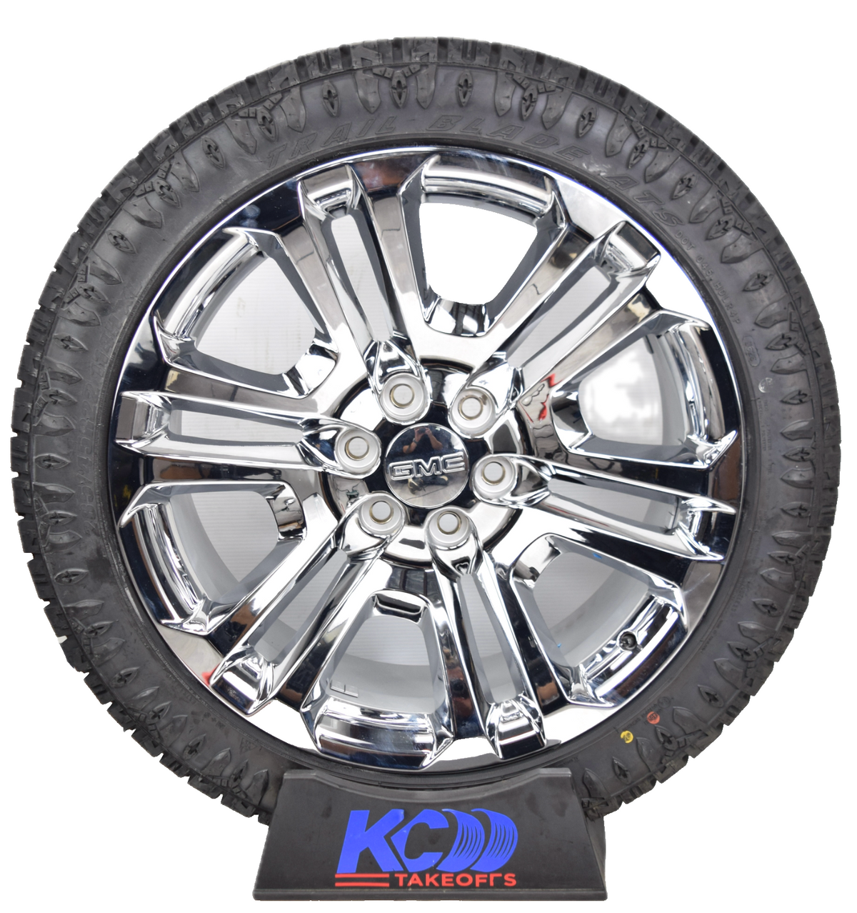 22" GMC Sierra Yukon Denali Factory OEM Chrome Rims Wheels Tires 84346101 ATS