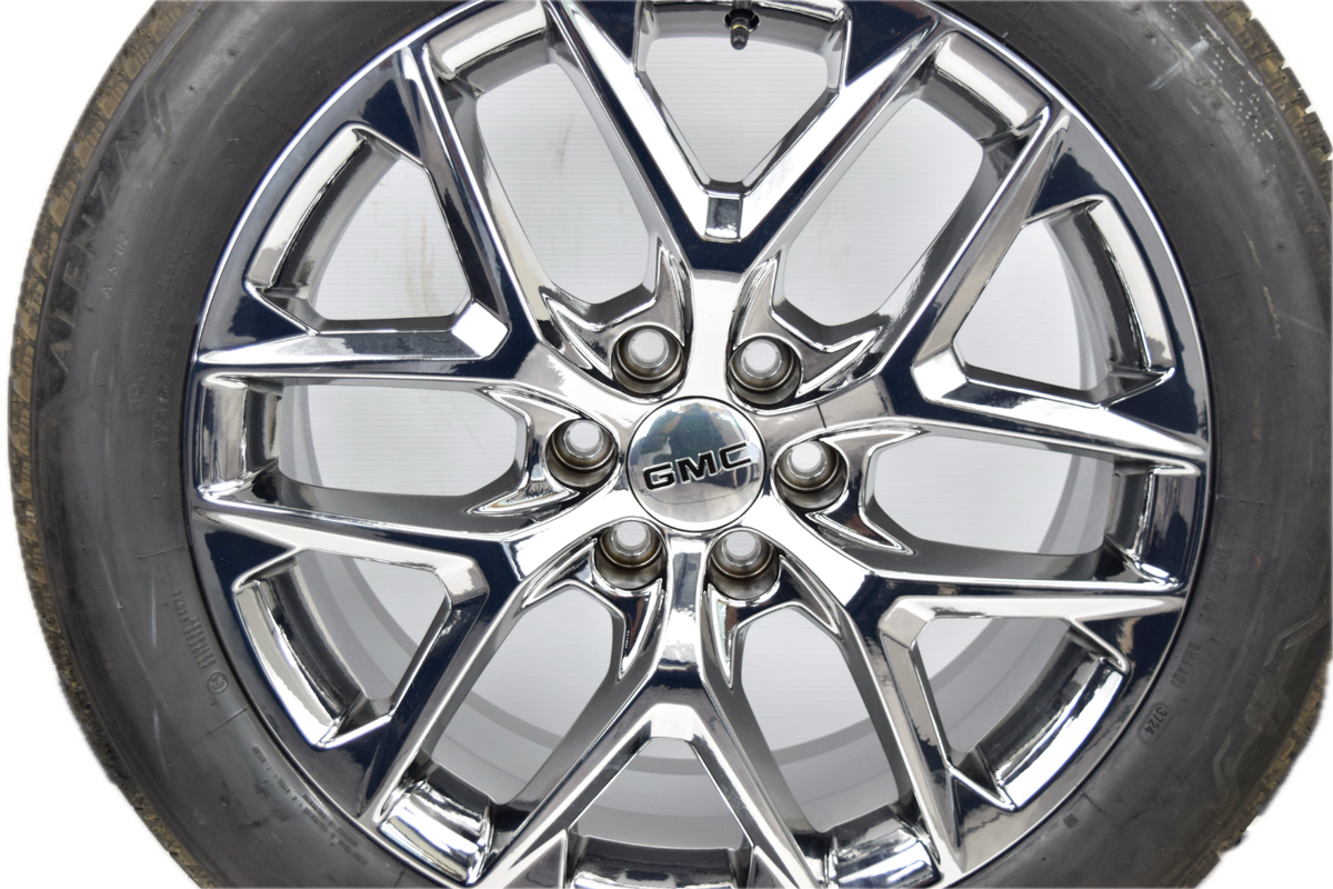 22" GMC Sierra Yukon Factory OEM Chrome  Snowflake Wheels Rims Tires 2025