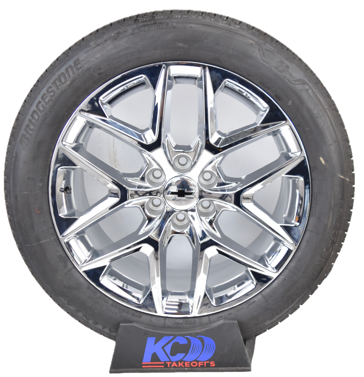 22" Chevy Silverado Tahoe Replica Chrome  Snowflake Wheels Rims Tires
