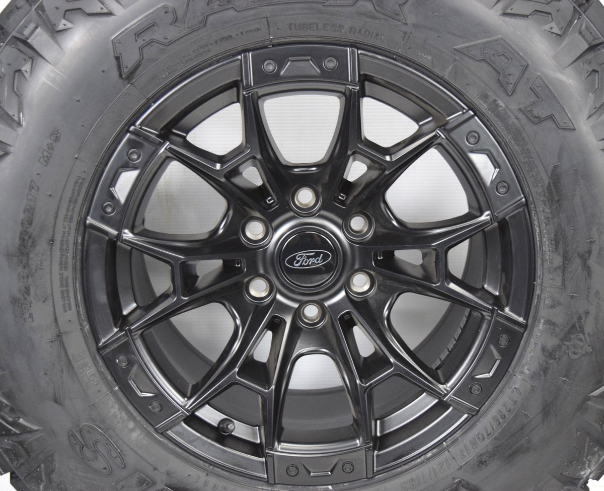 17" Ford F150 Expedition Satin Black Wheels Rim Tires LT285/70R17 33" Tire