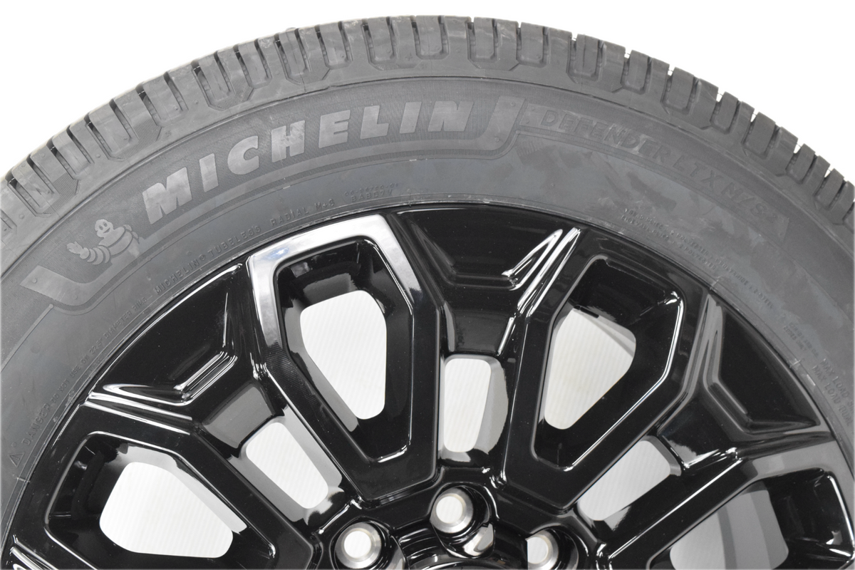 22" REPLICA Gloss Black GMC Sierra HD 2500 3500 Wheels Rims Michelin