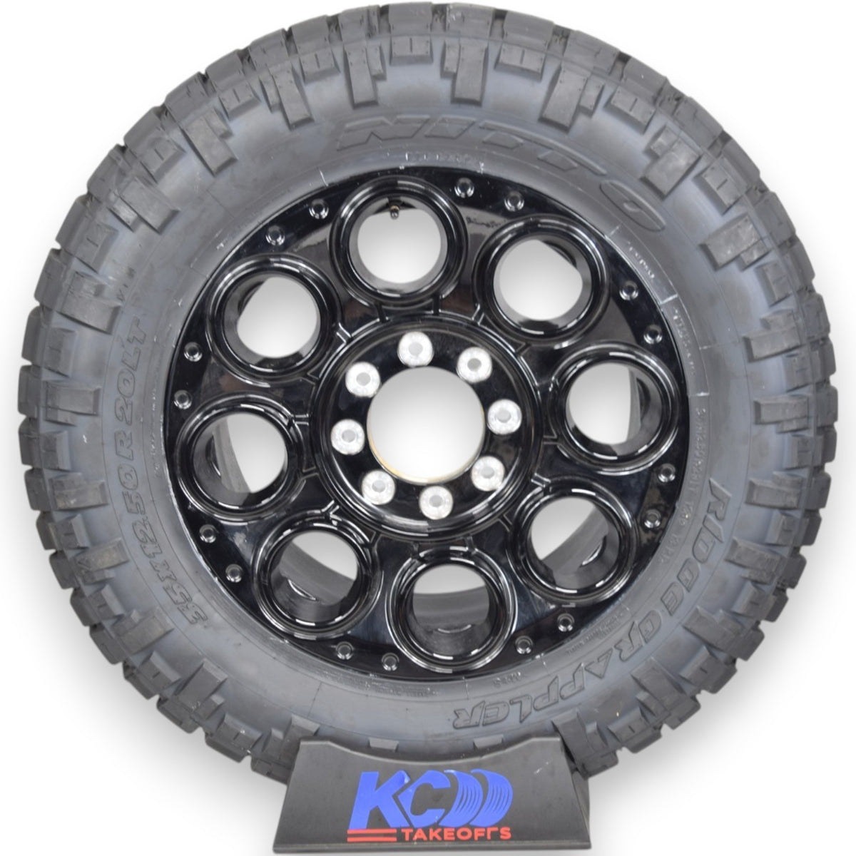 20" OEM Ford Super Duty F250 F350 Black Wheels Rims Tires 8x170 35" Nitto 2026