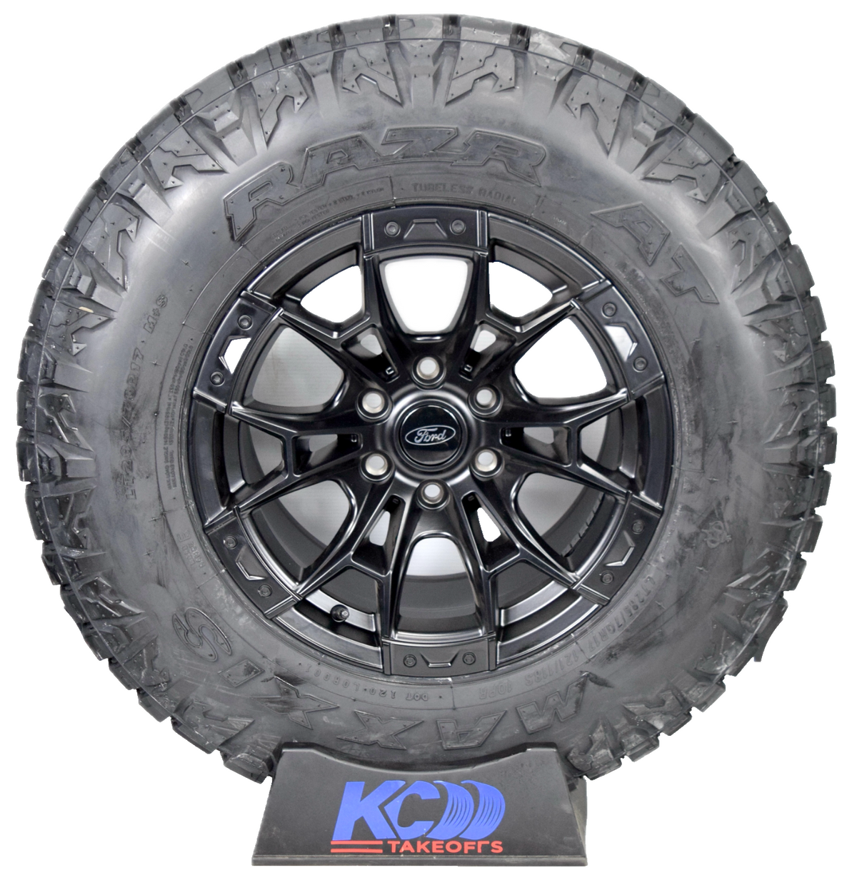 17" Ford F150 Expedition Satin Black Wheels Rim Tires LT285/70R17 33" Tire