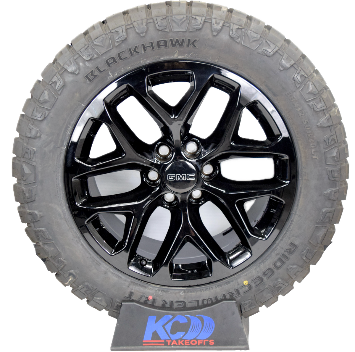 20" Gmc Sierra Yukon Replica Gloss Black Snowflake Wheels Rims Tires R/T 33"