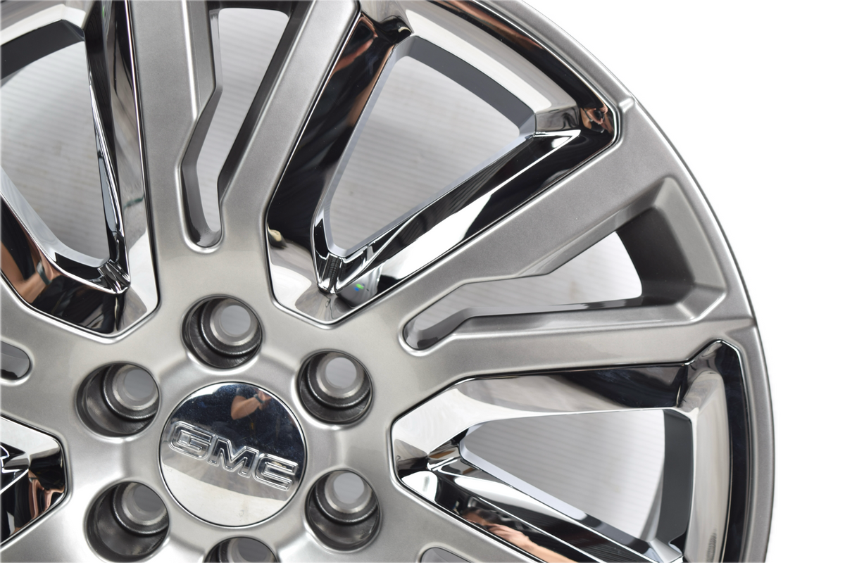 22" GMC Sierra Yukon Denali Factory OEM Silver and Chrome Rims Wheels 23377419