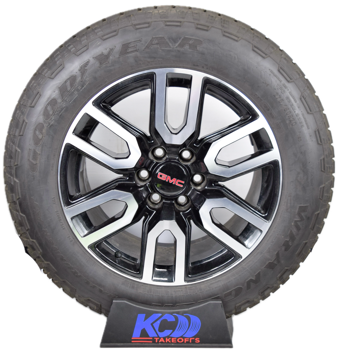 20" GMC Sierra Yukon AT4 Black/Machined Chevy Silverado OEM wheels rims tires GD