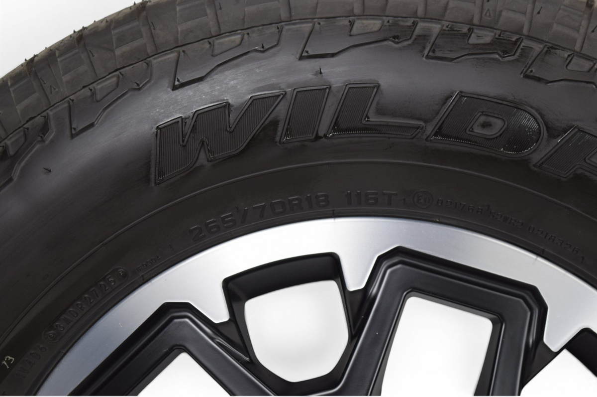 18" Toyota Tundra Sequoia 4Runner TRD OEM Black Wheels Rims Tires Falken AT