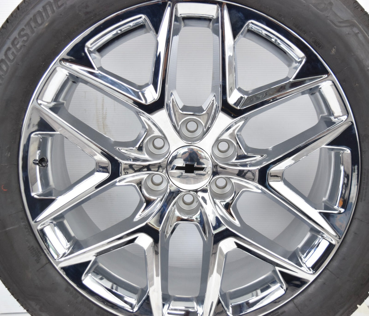 22" Chevy Silverado Tahoe Replica Chrome  Snowflake Wheels Rims Tires
