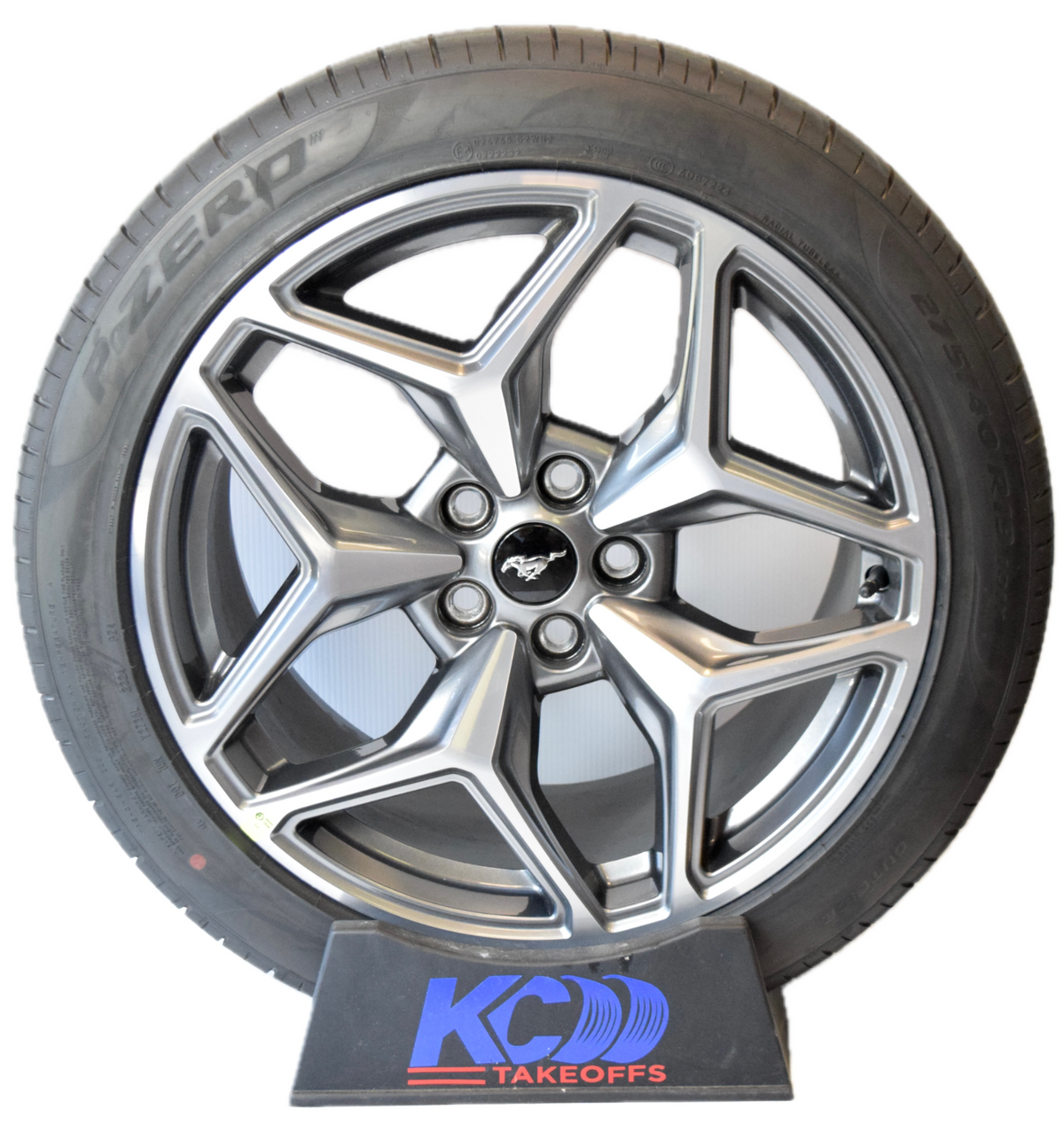 19" NEW TAKEOFFS Ford Mustang Staggered Factory OEM Gray Wheels Rims Tires