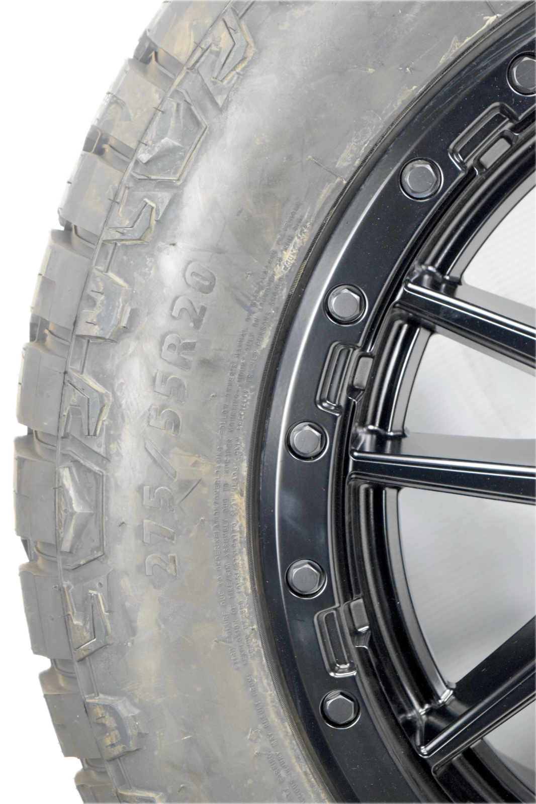 20" Ford F150 Fuel D679 Rebel Black Wheels Rims Tires 275/55R20 RT 6x135