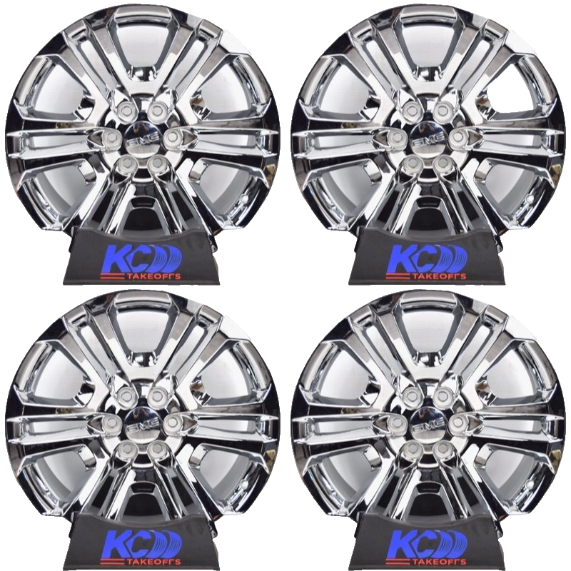 22" GMC Sierra Yukon Denali Factory OEM Chrome Rims Wheels 84346101