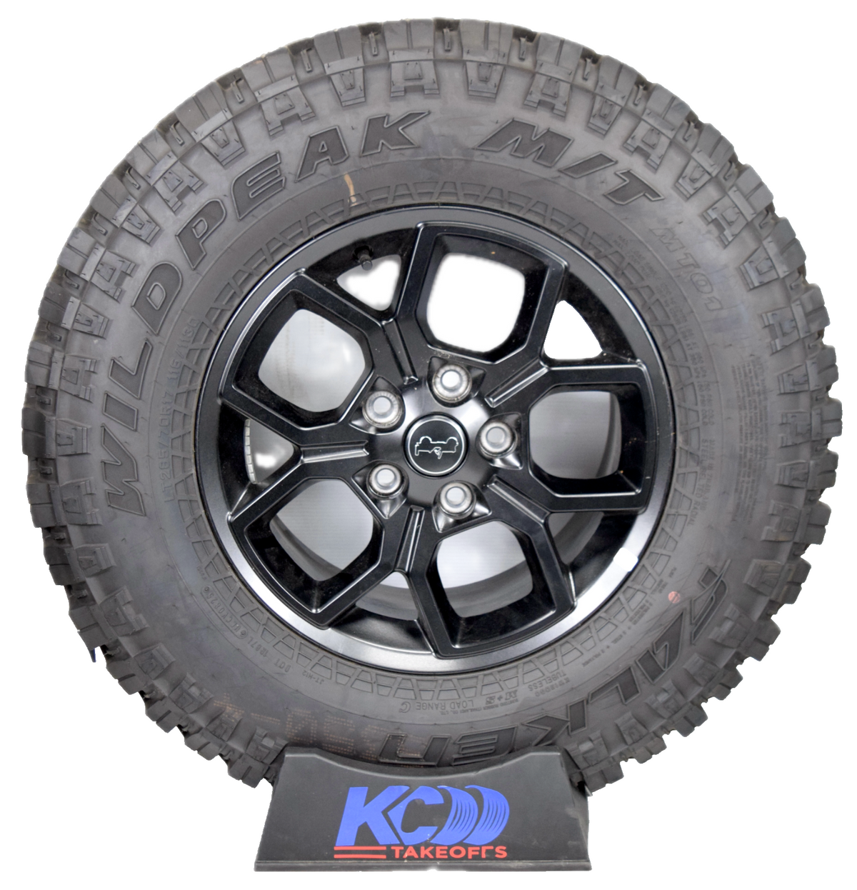 17" Jeep Wrangler Rubicon Black OEM Wheels Falken Tires Wheels Rims  Set Of 5