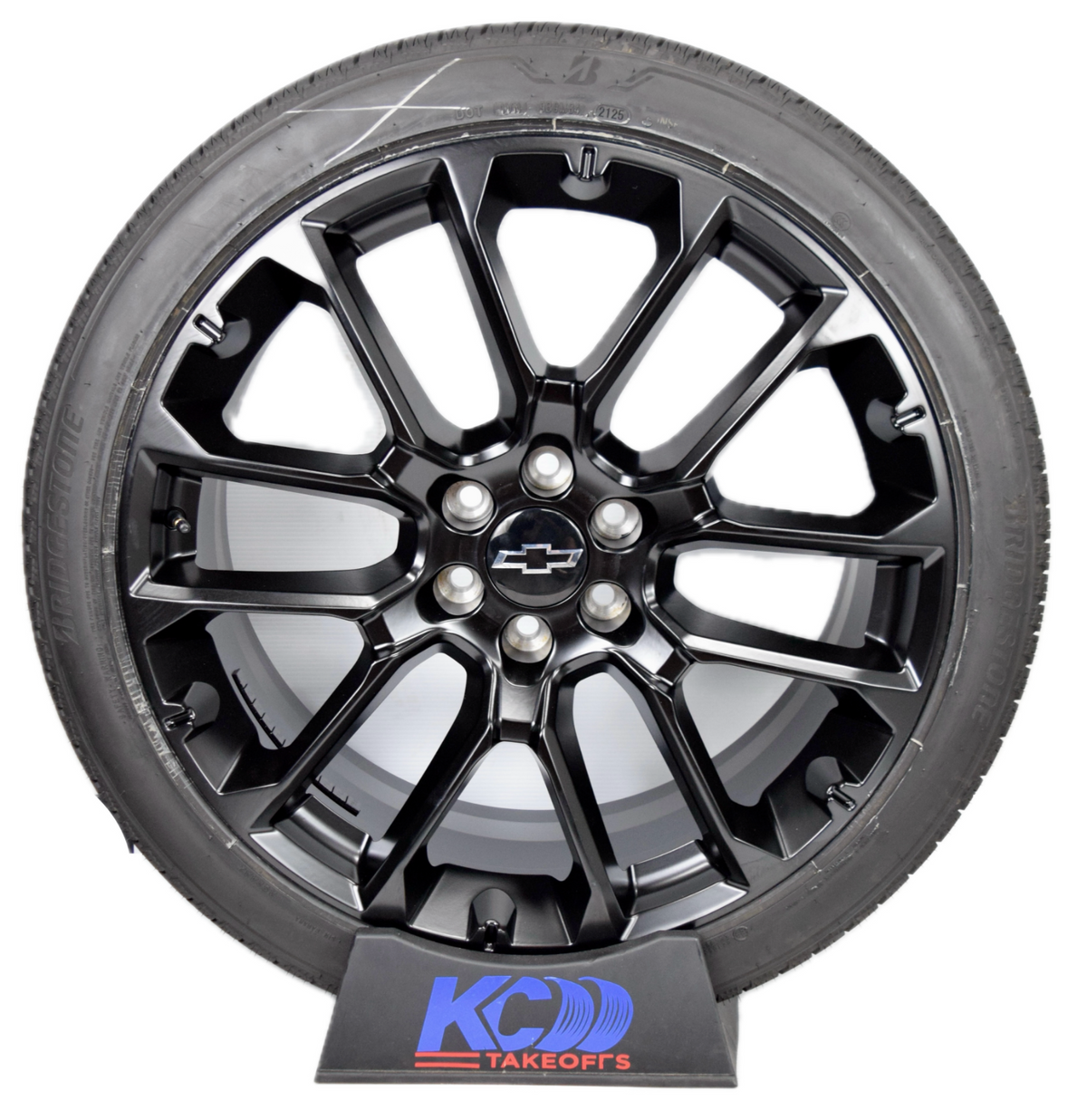 24" Chevy Silverado Tahoe Replica Satin Black Wheels Rims Tires SRV