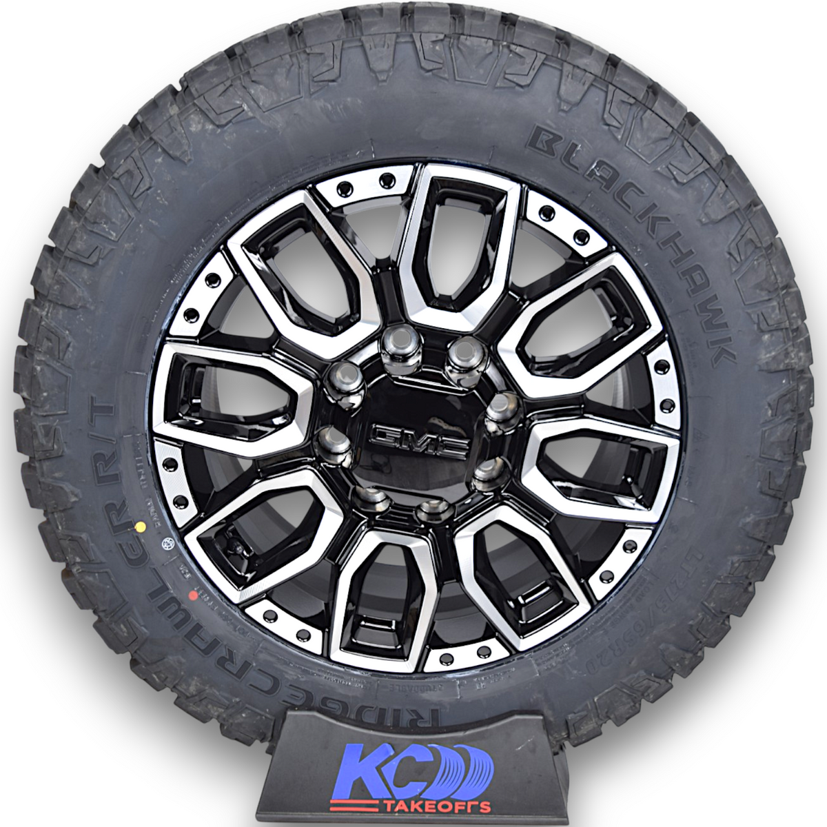 20" GMC Sierra 2500 HD 3500 HD OEM Machined Black Wheels Rims Tires R/T
