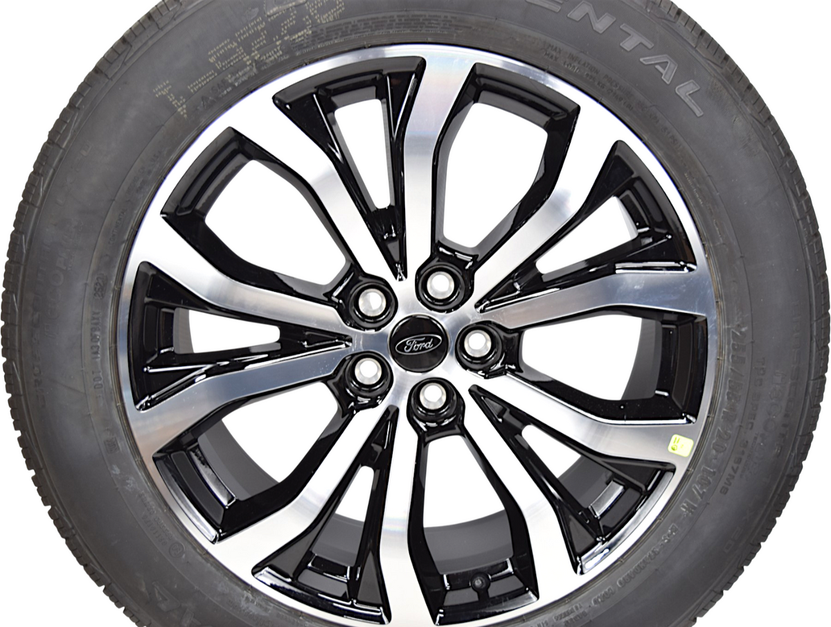 20" Ford Explorer OEM Gloss Black Machined Wheels Rims Tires 255/55R20 2011-2027