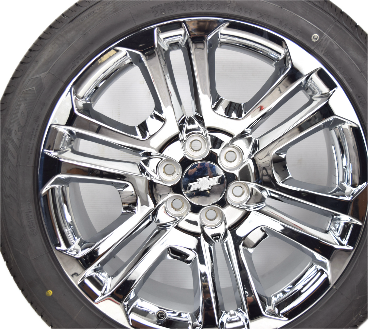 22" Chevy Silverado Tahoe  Factory OEM Chrome Rims Wheels Tires 84346101 AZ