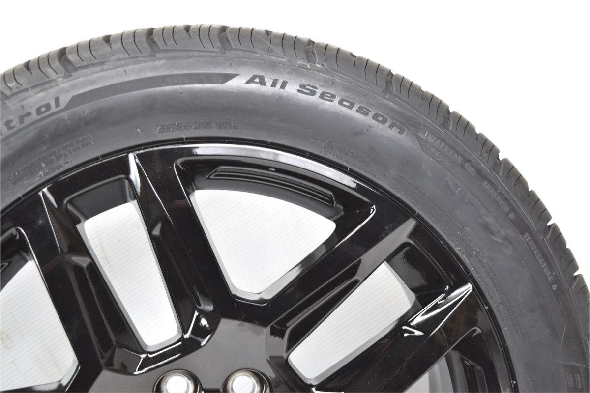 20" Chevrolet Traverse Enclave GMC Acadia Gloss Black OEM Wheels Rims Tires BFG