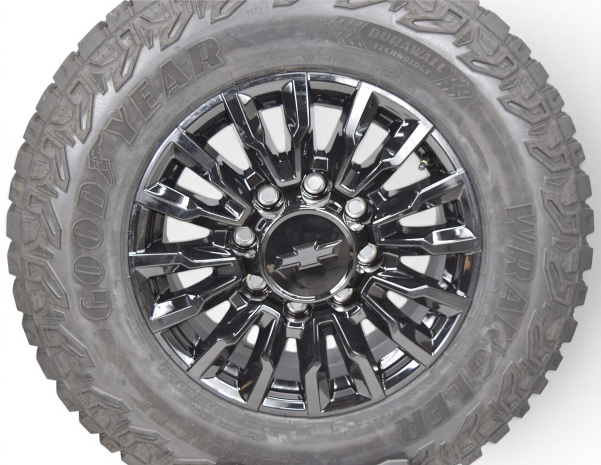 4 NEW 18” OEM ALASKAN Gloss Black Wheels Rims Chevy Silverado 2500 3500 GDY Kev
