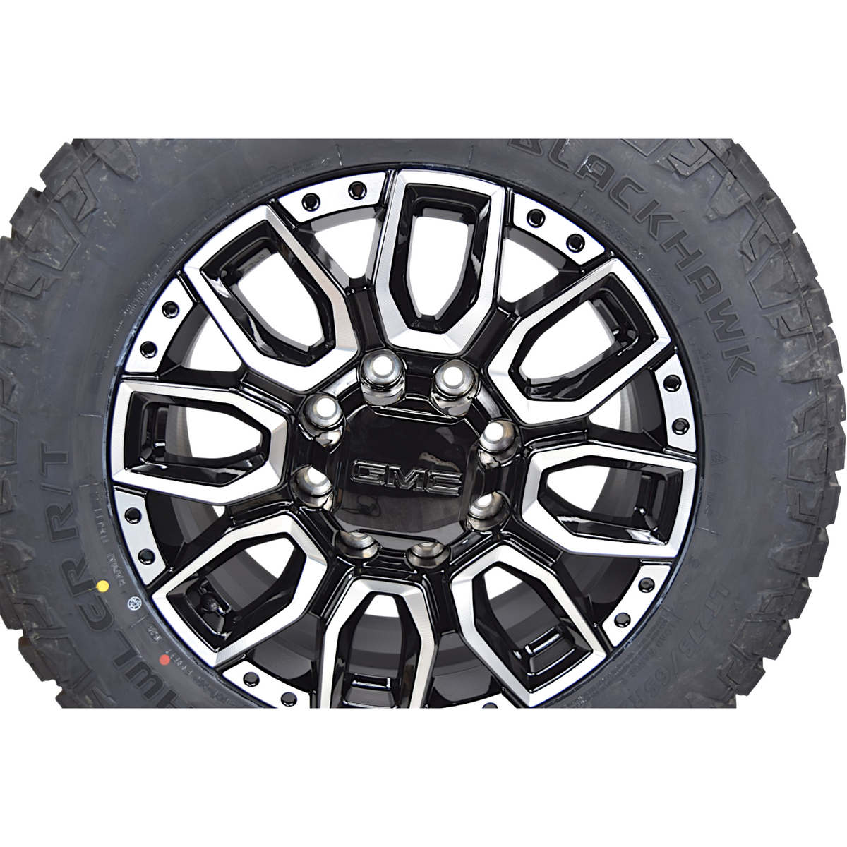20" GMC Sierra 2500 HD 3500 HD OEM Machined Black Wheels Rims Tires R/T