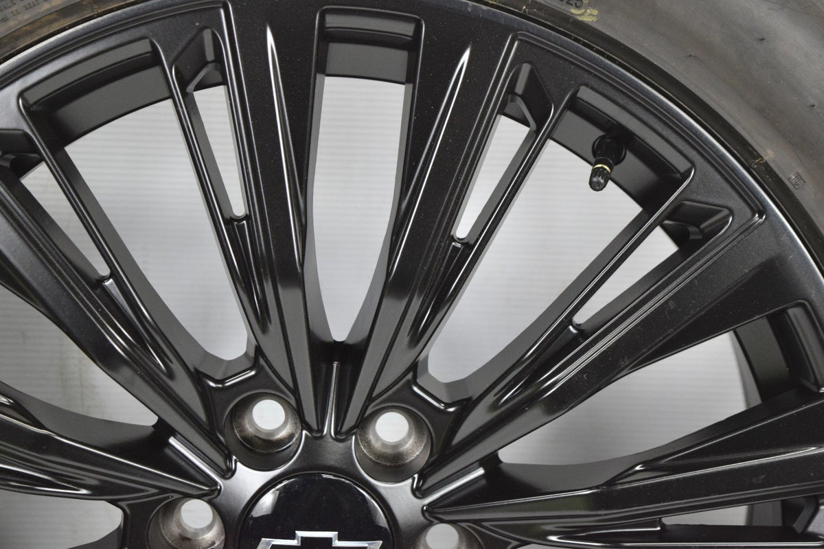 22" Chevy Silverado Tahoe GMC Yukon Replica Satin Black Wheels Rims Tires W/TPMS
