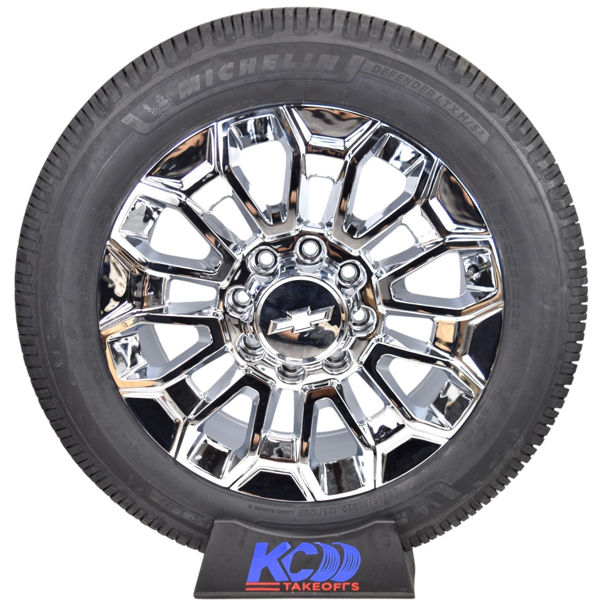 22” REPLICA Chrome Chevy Silverado HD 2500 3500 Wheels Rims Tires Michelin 8x180